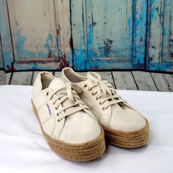 Superga Cotropes Woven Platform Shoe Sneaker‎ - Picture 3 of 9